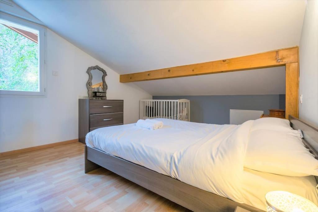 Cabana & Panorama Lac Annecy -Parking & Terrasse 塞夫里耶 外观 照片